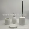 Juego de Vasos para Enjuague Bucal Cerámicos de Cuatro Piezas para Baño Suministros Domésticos de Cerámica para Baño Juego de Portacepillos de Inodoro para Hotel