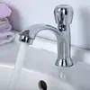 Torneira de Banheiro Monocomando para Água Fria, Torneira de Pia em Liga de Metal Cromada com Aerador para Lavatório, Cozinha, Bancada