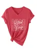 Enfermera jubilada cuidado Amazon eBay sitio independiente moda casual mujer camiseta de manga corta con cuello en V comercio exterior