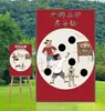 Festival Chongyang Jardim de Infância Atividade ao Ar Livre de Construção de Equipe Quadro de Assinaturas Jogos de Lançamento de Sacos de Feijão Adereços Planejamento de Casamento Parede de Fundo Placa KT