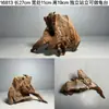 Ornamento de Paisaje de Madera para Acuario Tamaño Pequeño Puente de Arco de Madera de Tejo Morado Natural Tocones de Árboles Sudamericanos Plataforma para Tomar el Sol de Tortuga Escondite Pilar Hundido