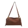 2026 Invierno Nuevo Estampado de Leopardo Personalidad Textura de Moda Bolso de Hombro Único para Debajo del Brazo Bolso de Mano Casual Retro Simple Bolso Mujeres