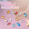 Acessórios Yiwu sortidos fundo plano olho de cavalo diamante cor AB seção plana diamante acrílico diamante para colar DIY acessórios de diamante para colar