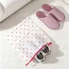 Bolsa con cordón de cereza con estampado de dibujos animados, bolsa portátil de almacenamiento de zapatos para viaje, bolsa de zapatos a prueba de polvo de alta estética, bolsa de almacenamiento práctica