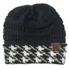 AliExpress Nuevo Sombrero de Lana Europeo y Americano Explosiones de Amazon Patrón de Espiga Cinta en la Parte Posterior cc Sombrero de Punto