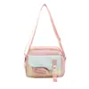 Bolso de Hombro de Dibujos Animados de Alta Apariencia, Casual y Lindo para Niñas, Bolso Versátil para Estudiantes, Bolso Cruzado Ligero y Elegante para Mujer