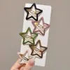 Presilhas coloridas laterais para franja de crianças, estilo coreano fofo, presilhas de cabelo de alta qualidade e requintadas, presilhas para bebê estilo dopamina que não danificam o cabelo