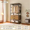 Guarda-Roupa Aberto DIY Closet Planejado Combinação de Guarda-Roupa Cabideiro Prateleira de Chão para Quarto