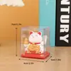 Enfeites de Gato da Sorte Automáticos Solares com Mão Acenando Decoração de Carro Enfeites de Abertura Presente Criativo Enfeites