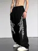 Pantalones Casuales Sexy de Cintura Alta TEMU Amazon Estampado Digital Elástico en Cuatro Direcciones Rusos Nuevos Europeos Americanos