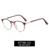 97746 Moda Europea y Americana Nuevo Marco Redondo Gafas Anti Luz Azul Ultra-Ligeras Marco de Gafas Tr90 Miopía Se Puede Equipar con Grados
