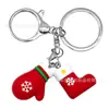 Llavero de Dibujos Animados Navideños 3D Lindo de Alta Venta Transfronteriza con Cierre de Langosta Colgante para Llave de Bolso Regalo