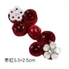 Nuevos Botones Hechos a Mano para Hanfu con Perlas Ojo de Gato, Botones de Cristal de Flor de Cinco Pétalos de Tres Ruedas para Vestidos de Estilo Chino y Qipao