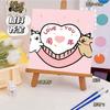 Pintura a Óleo Digital de Cachorro com Linha DIY Colorir à Mão Grafite Desenho Animado Fofo Decoração Curativa Fabricante Atacado