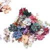 Flor de simulación caja de regalo accesorios diy hecho a mano boda seis piezas cultura de ópera oficina simulación jardinería planta de simulación