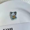 Etiqueta de Tela de Dibujos Animados Bordado por Computadora Marcas Tejidas Patrón de Perro Pudín Kurami Hecho a Mano DIY Adornos para la Cabeza Accesorios para el Cabello Etiqueta Trasera