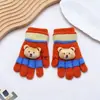 Luvas de Inverno Quentes para Crianças Meninas e Meninos, Luvas de Dedo Inteiro com Forro de Fleece para Crianças Pequenas, Luvas de Esqui de Tricô para Bebês e Crianças