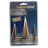 Kit de Brocas Escalonadas com Cabo Triângulo 4-12mm/4-20/4-32 Ranhura Reta Transfronteiriço 3/6/8 Brocas de Serra Conjunto de 6 Peças