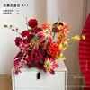 Arreglos Florales de Boda para Sala de Estar, Dormitorio, Mesita de Noche, Flores Artificiales, Jarrones de Mesa para Habitación de Boda, Decoración para la Mesa de Firma