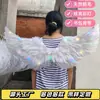 Venda Direta de Fábrica Lanterna Brilhante Asas de Pena de Anjo Andorinha Branca em Forma de Mesa Modelo para Performance de Palco de Adultos e Crianças