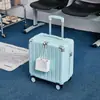 Set de maletas tamaño pequeño para equipaje de mano de avión estuche de viaje pequeño con contraseña ruedas giratorias para mujer estuche con barra extensible resistente a los arañazos para hombre