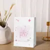 Sacola de Presente Transfronteiriça com Desenho de Borboleta, Bolsa Tote de Primavera, Presente de Dia dos Namorados, Presente de Aniversário, Sacola de Papel Kraft Atacado