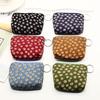 Monedero Floral Nuevo Monedero de Lona para Mujer Simple de Tela Billetera Pequeña Bolsa para Llaves Suministro de Tienda de 2 Yuanes