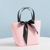 Bolso de mano con lazo y remaches, bolsa de papel, bolsa publicitaria para empresas mayoristas, bolsa de regalo, bolsa de compras, logotipo imprimible
