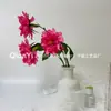 Flores Artificiais de Seda Hibisco para Casamentos, Adequado para Vendas Transfronteiriças, Buquês Artificiais de Luxo, Hibisco Peônia de Três Cabeças