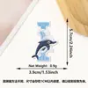 Patche Bordado Letra 26 Baleia Novo Desenho Animado Transfronteiriço Onda Azul e Branca Adesivo Termocolante Patche Decorativo Patche para Roupa