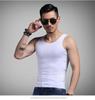 Colete masculino de cor sólida, esportivo, com barreira, tamanho grande, roupa íntima masculina, elástico, para jovens, verão, fitness, justo, sem mangas