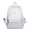 Mochila estudantil fresca e simples em cor sólida estilo floresta, mochila casual versátil japonesa para meninas, mochila de grande capacidade estilo faculdade