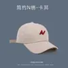 Chapéu feminino de verão estilo coreano boné de beisebol bordado com letras versátil lazer esportes ao ar livre proteção solar chapéu de sol moda masculina