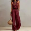 Otoño 2026 Nuevo Ropa Casual para Mujer Moda Europea y Americana Mono Elegante para Viajar Pantalones de Color Sólido