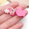 Colgante de Resina de Dibujos Animados Transfronterizo Nube Arcoíris Dulce Estrella Colgante Hecho a Mano DIY Colgante para Collar Pendientes Accesorios de Joyería