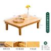 Mesa pequeña de tatami, taburete plegable, mesa de centro pequeña con ventana salediza nórdica, mesa plegable de madera maciza, mesa baja de comedor para el hogar