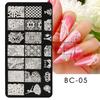 Nail Art placa de transferência atacado borboleta pingente de renda padrão de renda padrão de balé padrão de transferência de unhas Modelo