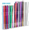 Estante de Almacenamiento de Pajitas de Acrílico Amazon Altura Ajustable Organizador de Almacenamiento de Vajilla Estante de Pared para Pajitas