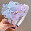 Accesorios para el Cabello de Niñas, Lindas Diademas de Flores, Herramienta para Recoger el Cabello de Niñas Pequeñas, Diadema Antideslizante y que no Aprieta