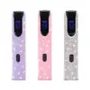 Lámpara de una línea con incrustaciones de diamantes de imitación para Arte de Uñas, Lámpara UV de Mano, Foco Recargable Pequeño para Salones de Uñas, Esmalte en Gel de Secado Rápido