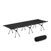 Directamente del fabricante: Cama plegable exterior para una persona, silla plegable de aleación de aluminio para camping, reclinable, para dormir, silla plegable ajustable