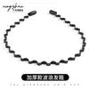 Diadema Negra con Dientes para Lavado de Cara y Maquillaje, Nuevo Estilo 2026 para Mujer, Antideslizante, No se Cae, Pinza para el Cabello