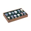 En Stock Charola de Almacenamiento para Relojes de 30 Ranuras Mostrador de Joyería Accesorios de Exhibición de Relojes Soporte de Exhibición para Puesto de Transmisión en Vivo Soporte para Relojes para Niñas