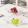 Bandeja de frutas para sala de estar, mesa de centro para el hogar, bandeja de frutas, bandeja ligera de lujo de alta gama para inauguración de la casa, exquisita bandeja para dulces, bandeja para exhibición de bocadillos