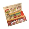 Xinyuyan Serie 25.0 Pegatinas de Paisajismo Extra Grandes Empaque Especial Palacio Qing Escena 3D Miniatura Material para Manualidades