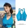 Top de Tricô com Design de Alça no Pescoço Feminino, Nicho, Base Interna, Colete Curto Branco com Cadarço para Usar no Verão