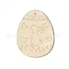 Nuevas Rodajas de Huevo de Madera de Pascua, Huevos de Colores, Manualidades de Madera, Artículos Decorativos de Madera Pintados a Mano para Manualidades Infantiles