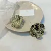Brincos de Metal com Flor Exagerada Retro Europeu e Americano Normcore Estilo Frio Luxo Acessível Brincos de Folha Brincos