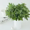 Plantas Verdes Simuladas Ramas de Podocarpus Hojas de Olivo Flores Artificiales Bonsái Plantas Verdes Flores Falsas Hojas Plantas en Maceta Falsas Venta al por Mayor Venta al por Menor