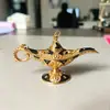 Lujo Ligero Patrón Dorado Tulipán Lámpara Mágica de Aladino Palacio Decoración de Cena Adornos Artesanías de Lámpara Mágica Adornos